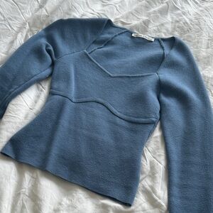 Abercrombie & Fitch Light Blue Knit Top